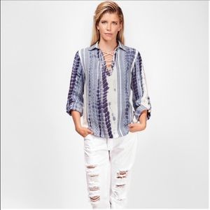 Solito dreamer lasso lace up blouse size XS